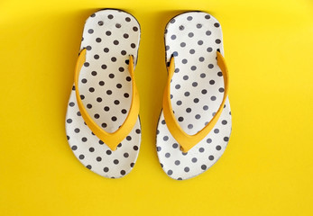 Colorful flip-flops