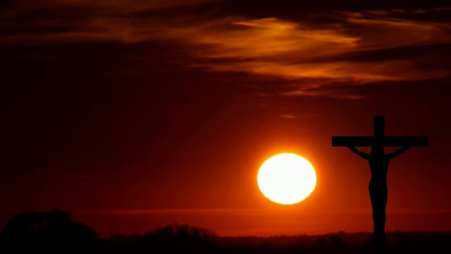 silhouette jesus on the cross 9