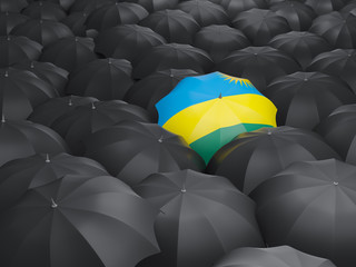 Umbrella with flag of rwanda