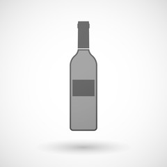 Grey bottle of wine icon