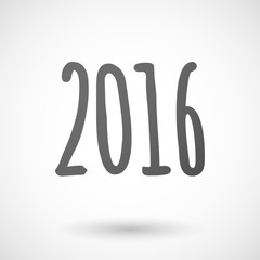 Grey 2016 number icon
