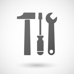 Grey tools icon