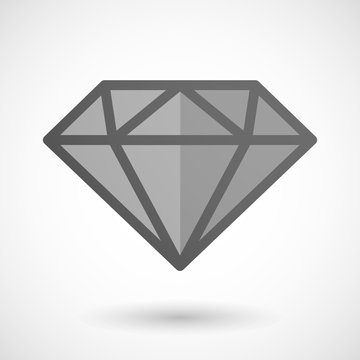 Grey diamond icon