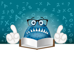 Monster Garry learning school preschool teacher pupil