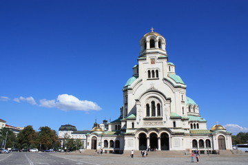 Fototapeta na wymiar Cathédrale Alexandre Nevski, Sofia, Bulagrie