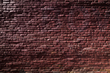 Fototapeta na wymiar Old Red Brick Wall