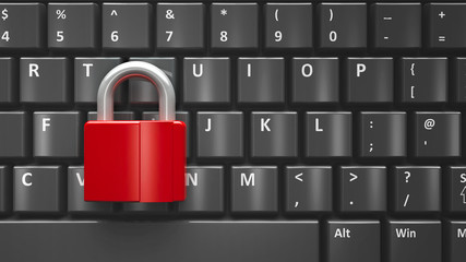 Lock on the computer keyboard