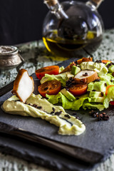 octopus salad and rice