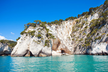 White rocks in Gargano National park, Italy