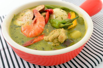 美味しそうなグリーンカレー
