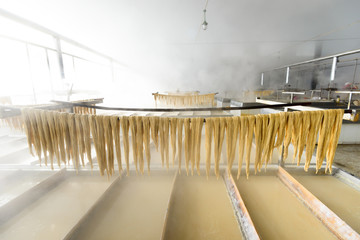 Production process of Yuba