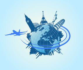 Global travel background