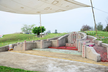 Chinese grave at The Qingming Festival Time