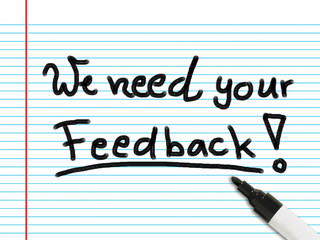 Obraz premium we need your feedback