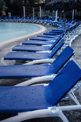 Bad Weather During Vacation at the Pool
