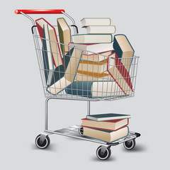 Books in shopping cart © route55