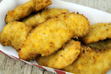 beignets de poulet panés
