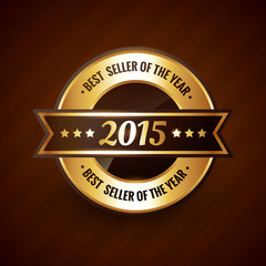 best seller of the year 2015 golden label design