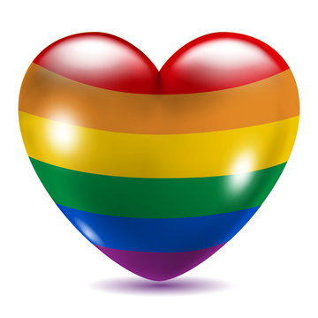 Heart shaped gay symbol