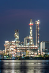 Fototapeta premium oil and gas refinery petrochemical factory