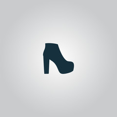 Womens shoes icon, vector illustration.