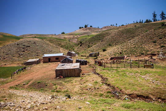 summer dwelling herders in the mountains of Morocco