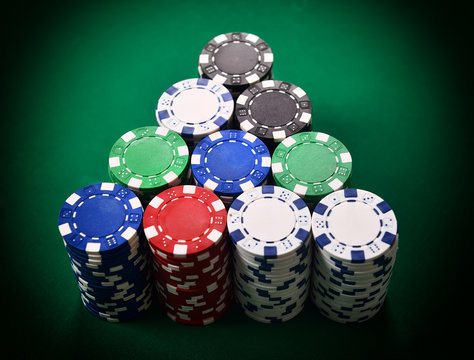 stack of poker chips