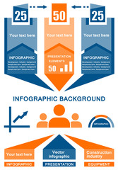 vector industrial infographic background