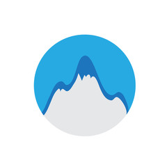 mountain top, vector logo