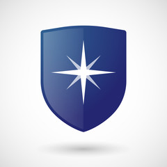 Shield icon with a sparkle