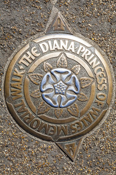 A Plaque for the Diana Princess of Wales Memorial Walk