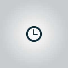 time clock vector icon