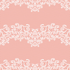 Lace seamless pattern with flowers