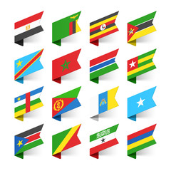 Flags of the World, Africa, set 1