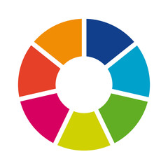 Obraz premium Circular infographic template for cycling diagram, graph, presen