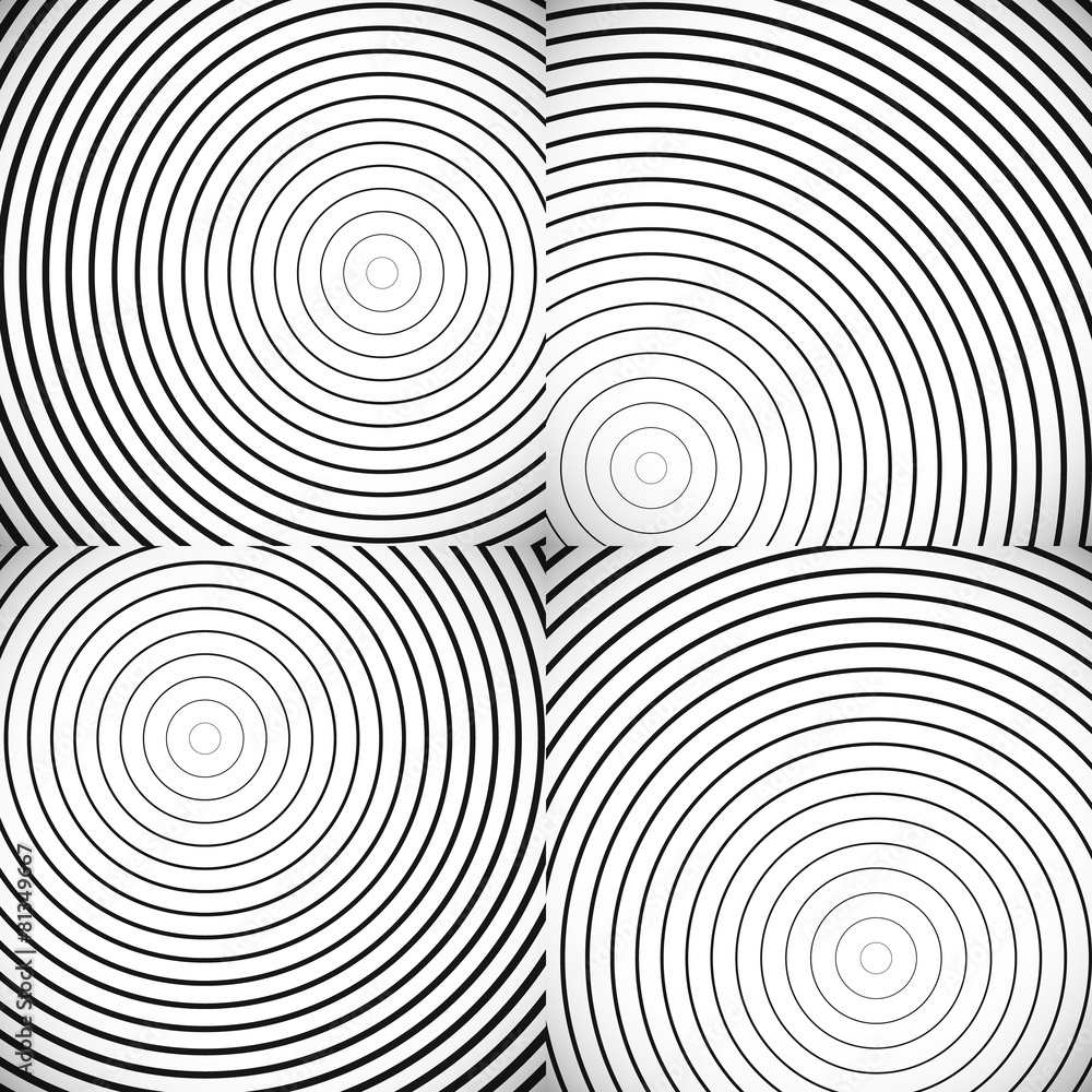 Poster Concentric Circle Elements / Backgrounds. Abstract circle patter