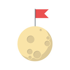 Naklejka premium Moon