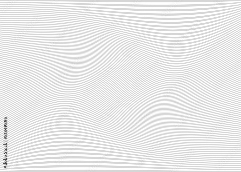 Poster Horizontal lines / stripes pattern or background with wavy, curv