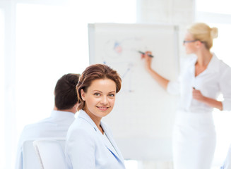 businesswoman on business meeting in office