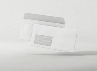 Briefumschlag hinten vorne Vorlage mit Fenster