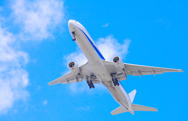 Passenger aircraft during taking off