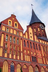 Fototapeta na wymiar Cathedral Church in Kaliningrad. UNESCO Heritage