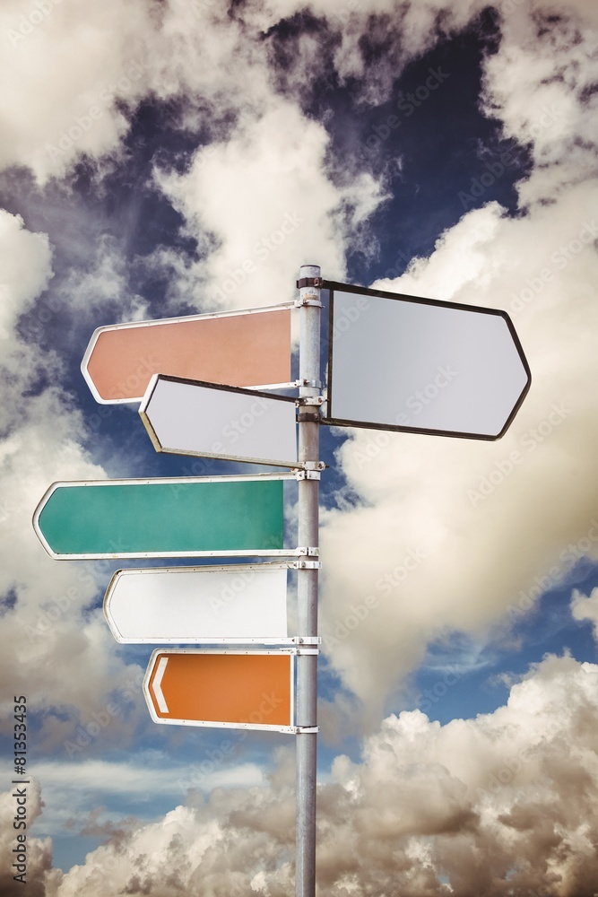 Poster Signpost arrows with copy space