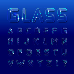 Glass font