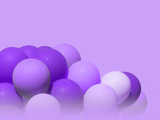 Background gradient  balloons