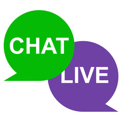 Icono texto CHAT LIVE