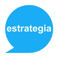 Icono texto estrategia