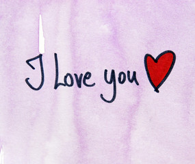 I love you message