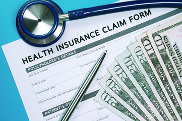 Health insurance claim concept
