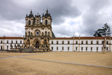 Fototapeta na wymiar Church Alcobaca monastery is a Mediaeval Roman Catholic Monaster